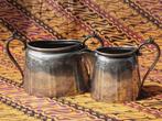 Mooi antiek silverplate suiker en roomstel uit Engeland 1900, Ophalen of Verzenden