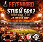 2 kaarten Vak S Feyenoord tegen Sturm Graz. 22 Januari., Tickets en Kaartjes, Sport | Voetbal, Twee personen, Januari