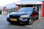 BMW 5-serie Touring 520d 190pk M Sport Aut. Leder|1e Eig|Nav, Auto's, BMW, Automaat, Achterwielaandrijving, Euro 6, Zwart