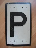 NS oud seinpaal bord met letter P, Ophalen of Verzenden, Gebruikt, Trein, Overige typen