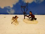 luville Pat Hackney and dog kerstdorp poppetje figurine hond, Diversen, Kerst, Ophalen of Verzenden