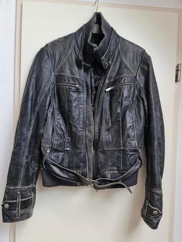 Vintage verweerd bikerjack design jas Arma maat 40 zwart
 beschikbaar voor biedingen