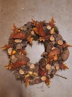Herfstkrans met natuurlijke materialen, Huis en Inrichting, Woonaccessoires | Kransen, Ophalen of Verzenden, Nieuw