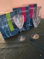 Toscane Kristal Glazen - Nieuw in Doos, Glas of Glazen, Nieuw, Ophalen of Verzenden, Glas