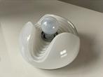 Vintage Peill & Putzler Futura “Wave” Plafondlamp - Ø22cm, Ophalen of Verzenden, Zo goed als nieuw, Glas, Vintage Space Age