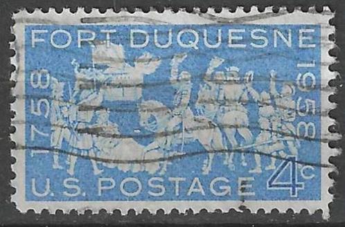 USA 1958 - Yvert 656 - Verovering van Fort Duquesne (ST), Postzegels en Munten, Postzegels | Amerika, Gestempeld, Noord-Amerika