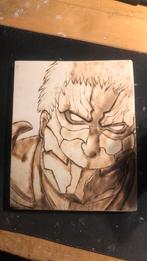 Attack on titan, armored titan woodbun art,handgemaakt, Verzenden