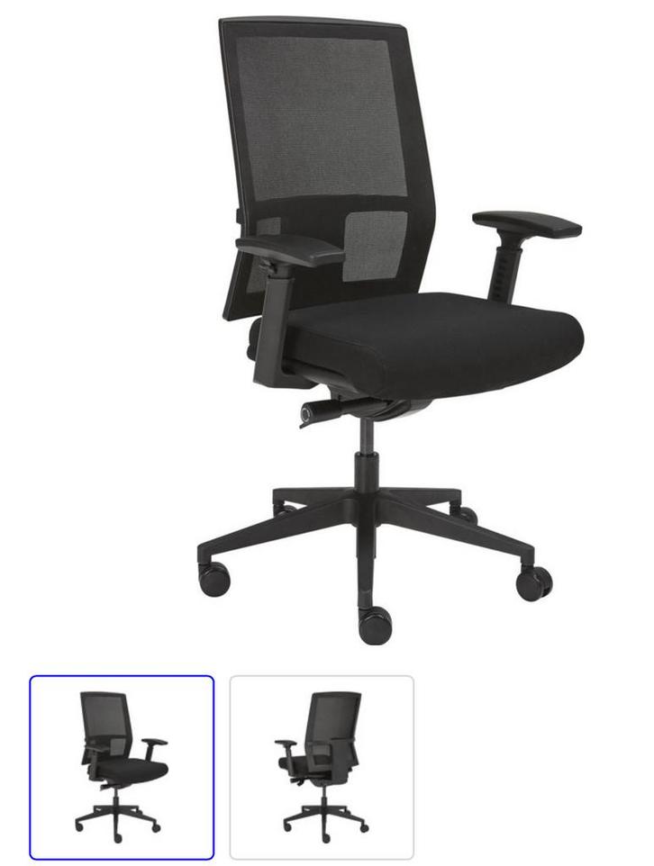 Bureaustoel mesh met armleggers NIEUW, Huis en Inrichting, Bureaustoelen, Nieuw, Bureaustoel, Zwart, Ophalen