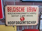 In perfecte staat, Belgische leeuw emaille, Ophalen of Verzenden, Zo goed als nieuw, Reclamebord