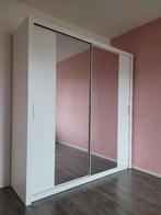 VOORRAAD Kledingkast met spiegel 180 Wit + Inhoud NIEUW, Kast, 50 tot 70 cm, Nieuw, 105 cm of meer