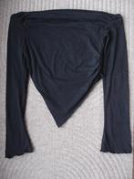 Mooie Shein meisjes dames longsleeve shirt maat XS, Zwart, Ophalen of Verzenden, Zo goed als nieuw, Lange mouw