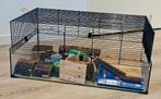 Groot hamsterhok Interzoo, met hamsterscaping toebehoren, Kooi, Gebruikt, Hamster, 75 tot 110 cm