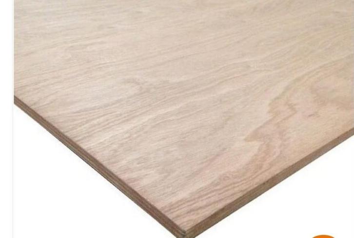 Mix hardhout multiplex plaat 9mm, 1220x2440mm, Doe-het-zelf en Verbouw, Platen en Panelen, Nieuw, Multiplex, Minder dan 20 mm