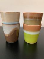 HKliving  koffiekopje 70's (Ø7,5 cm) (180 ml) (set van 4), Huis en Inrichting, Keuken | Servies, Nieuw, Glas, Overige stijlen