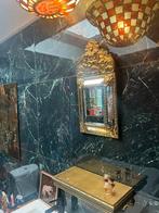 Spiegel antiek barok messing op hout zeer goed bewaard, Antiek en Kunst, Antiek | Spiegels, Ophalen of Verzenden