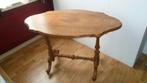 ovaal Biedermeier TAFEL 110x 65 cm , berkenhout, 75 cm hoog, Ophalen