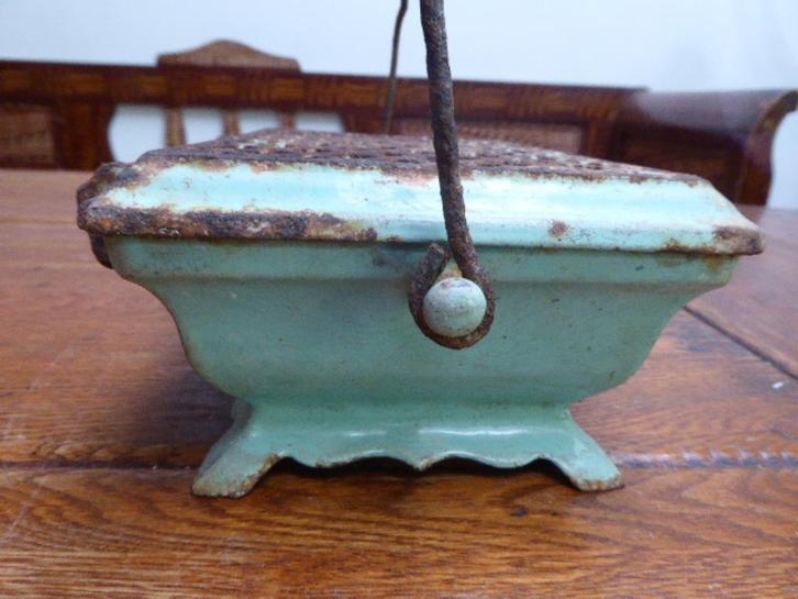 Antiek emaille stoofje, Frankrijk (1), Antiek en Kunst, Antiek | Emaille, Ophalen of Verzenden