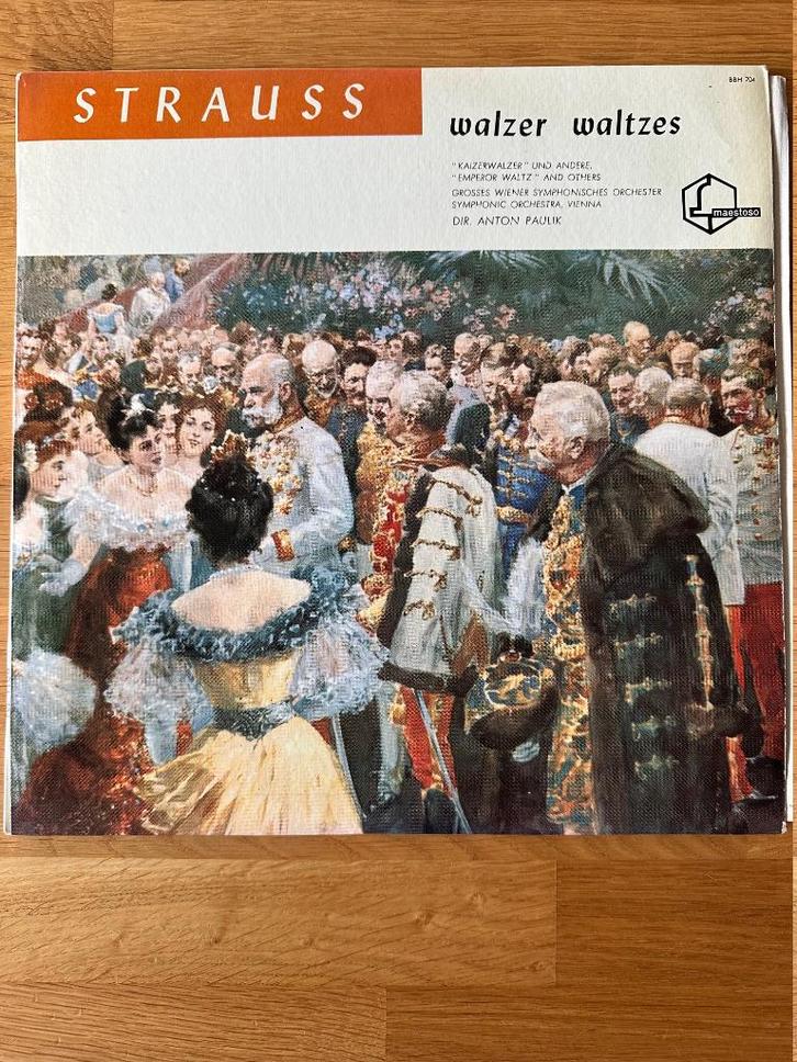 10" LP Strauss - Wiener Symphoniker, Walzer - Waltzes, Cd's en Dvd's, Vinyl | Klassiek, Zo goed als nieuw, Romantiek, Overige typen