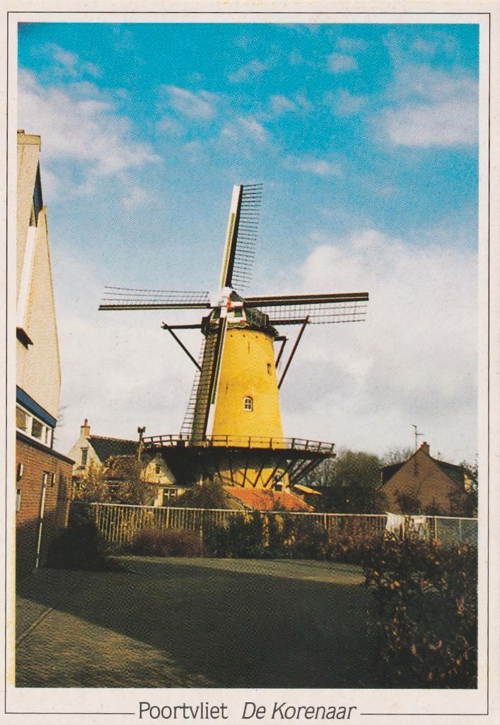 POORTVLIET Molen De Korenaar, Verzamelen, Ansichtkaarten | Nederland, Ongelopen, Zeeland, 1980 tot heden, Verzenden