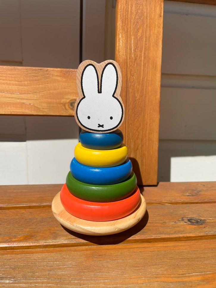 Nijntje stapeltoren ringpiramide - houten speelgoed, Kinderen en Baby's, Speelgoed | Houten speelgoed, Gebruikt, Ophalen of Verzenden