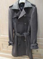 Versace bruine wollen trench coat model jas, mt 50, Verzenden, Zo goed als nieuw, Bruin, Versace