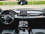 Perfect Audi A8 3.0 TDI 190KW Quattro 2014 Zwart, Auto's, Emergency brake assist, Te koop, Geïmporteerd, 5 stoelen