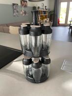 Kruidenrek - draaibaar - glazen potjes, Huis en Inrichting, Keuken | Potten en Pannen, Ophalen, Zo goed als nieuw, Glas, Pot, Bus of Blik