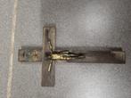 Antiek Houten Kruisbeeld met Jezus, Ophalen of Verzenden