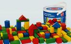 Kleurlijke houten bouwstenen (merk: Heros), Ophalen of Verzenden, Gebruikt, Overige merken