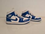 Nike Air Jordan Mid Blauw Wit Maat 39, Blauw, Nike, Ophalen of Verzenden, Sneakers of Gympen