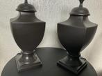 2 Mat zwarte stenen tafellampenpoten(H=38cm 40Watt), Ophalen, Overige materialen, Minder dan 50 cm