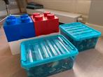 Lego algemeen en Technic, deels in 4 luxe LEGO opbergboxen, Ophalen, Zo goed als nieuw, Losse stenen, Lego