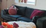 Wehkamp 2-zits bank velours groen, Huis en Inrichting, Banken | Bankstellen, Ophalen, Gebruikt, 75 tot 100 cm, 200 tot 250 cm