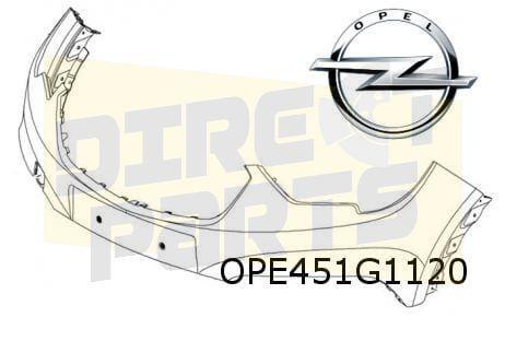 Opel Crosslander X voorbumper bovendeel   (bij UD5 parkeerhu, Auto-onderdelen, Carrosserie en Plaatwerk, Bumper, Opel, Voor, Nieuw