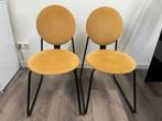 2 Ikea Manhult eetkamerstoelen geel, Huis en Inrichting, Ophalen, Twee, Overige kleuren, Zo goed als nieuw