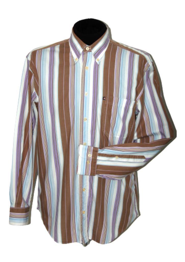 Paul Stuart gestreept overhemd, multicolor, Mt. M, Kleding | Heren, Overhemden, Zo goed als nieuw, Halswijdte 39/40 (M), Overige kleuren