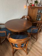 Eettafel met 4 stoelen, Antiek en Kunst, Antiek | Meubels | Tafels, Ophalen