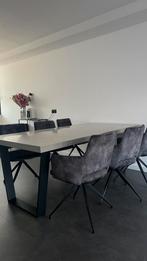 Mooie Eettafel Marmer Look, Huis en Inrichting, Tafels | Eettafels, 100 tot 150 cm, Ophalen of Verzenden, Zo goed als nieuw, Vijf personen of meer