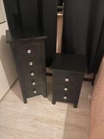 Kastje met 3 laatjes zwart hoog 57 br35 diep35, Huis en Inrichting, Ophalen