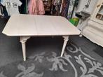 Witte robuste uittrek eet tafel, Caravans en Kamperen, Ophalen, Nieuw, Campingstoel
