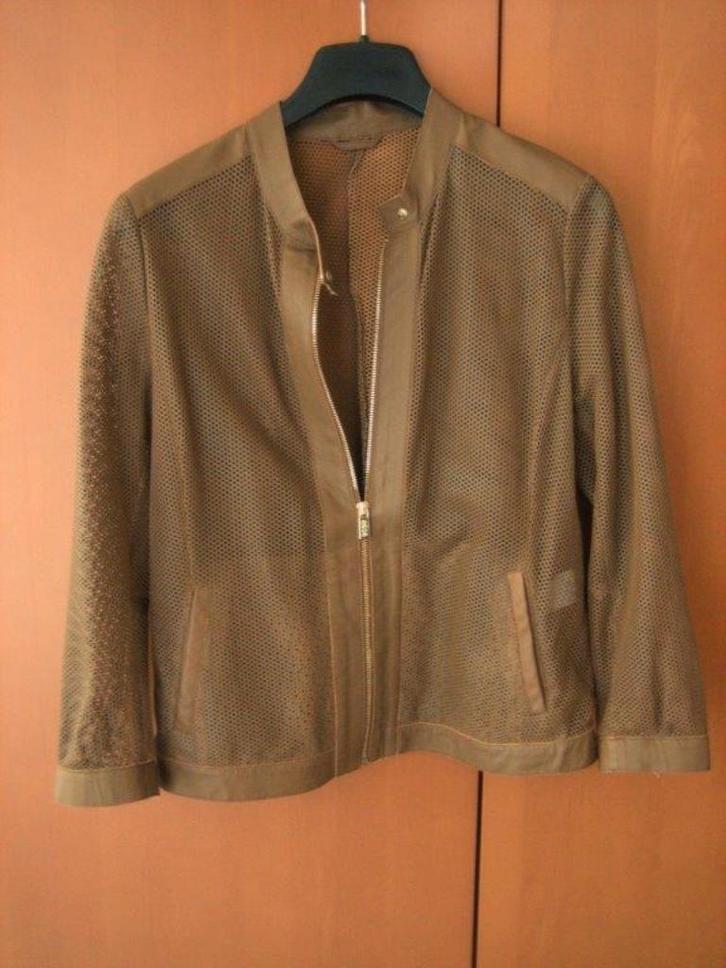Chique luchtig camel lamsleren blouson GOES 44 snazzeys, Kleding | Dames, Jasjes, Kostuums en Pakken, Nieuw, Jasje, Maat 42/44 (L)