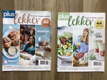 2 x Plus Lekker magazine - snelle simpele recepten magazine beschikbaar voor biedingen