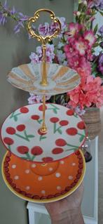 Zomerse etagere 3 laags handmade €25,00, Ophalen, Zo goed als nieuw