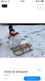 Davos slee  met gratis sneeuwpopBENODIGDHEDEN, Kinderen en Baby's, Speelgoed | Buiten | Sleeën, Ophalen of Verzenden, Gebruikt