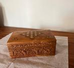 mooi hardhout kistje, Ophalen of Verzenden