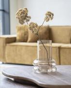 Luxe Design Vazen Chanky beige 12x12x20/ 20x20x10 cm, Ophalen, Overige kleuren, Nieuw, Glas