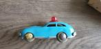 oud speelgoed blikken auto jaguar met zwaailicht blauw india, Antiek en Kunst, Ophalen of Verzenden