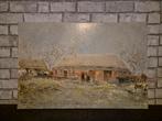 Landschap Gijssen, Antiek en Kunst, Kunst | Schilderijen | Klassiek, Ophalen of Verzenden