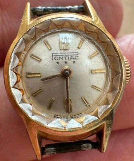 Pontiac dameshorloge. Vintage., Sieraden, Tassen en Uiterlijk, Overige Accessoires, Ophalen of Verzenden