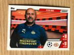 Topps PSV Peter Bosz - Manager, Ophalen of Verzenden, Zo goed als nieuw, PSV, Spelerskaart